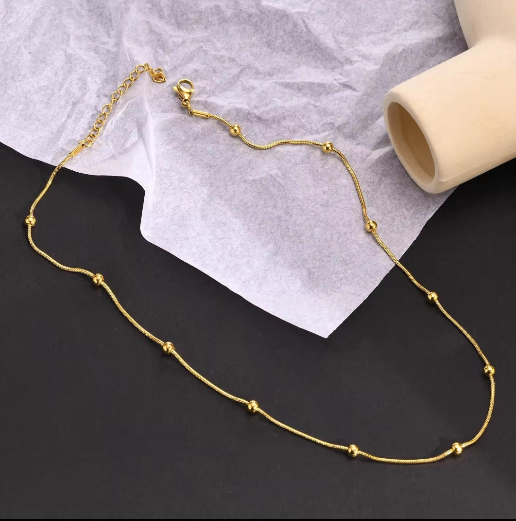 Gold Beaded Chain