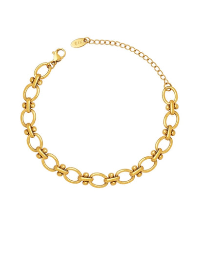 Gold Cuban Link Chain Bracelet