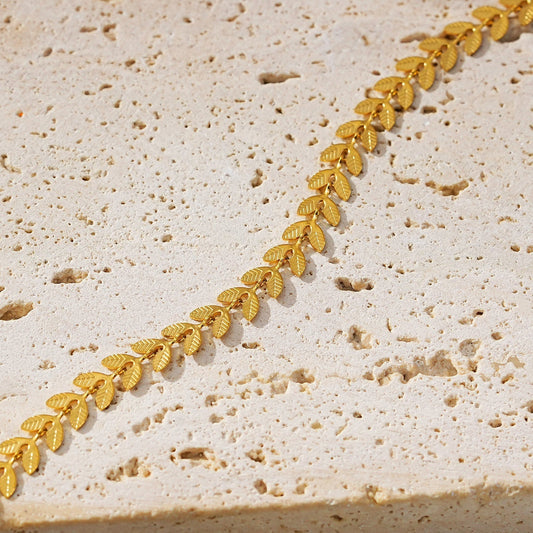 Gold Leaf Bracelet
