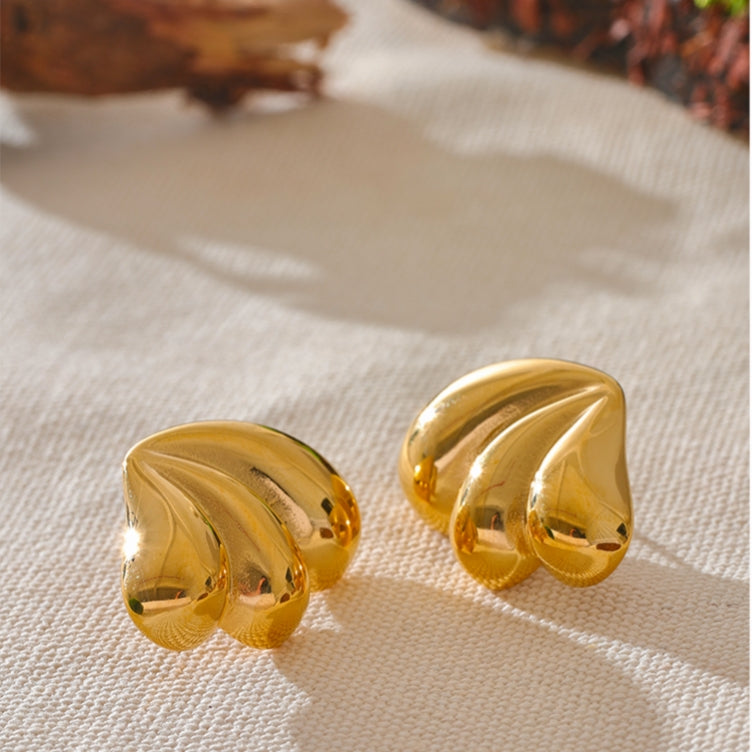 Gold Pumpkin Earrings