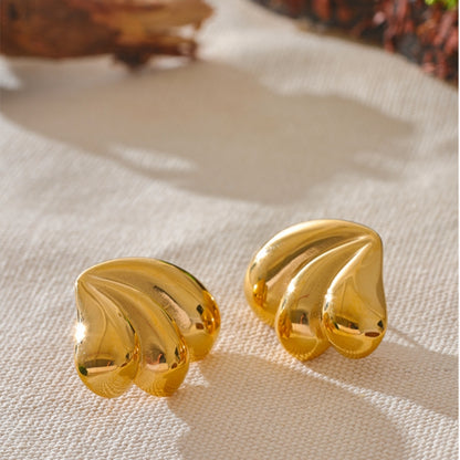 Gold Pumpkin Earrings
