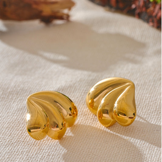 Gold Pumpkin Earrings