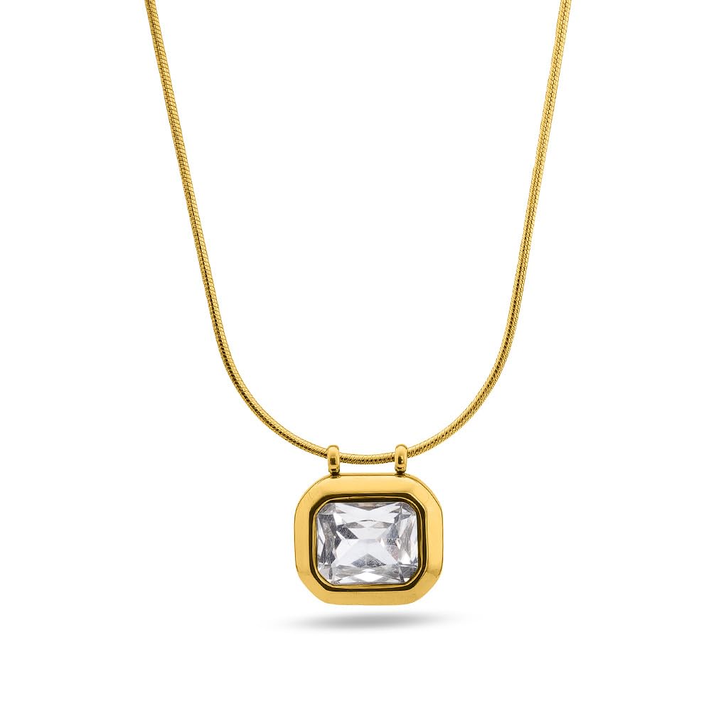 Zircon Diamond Necklace