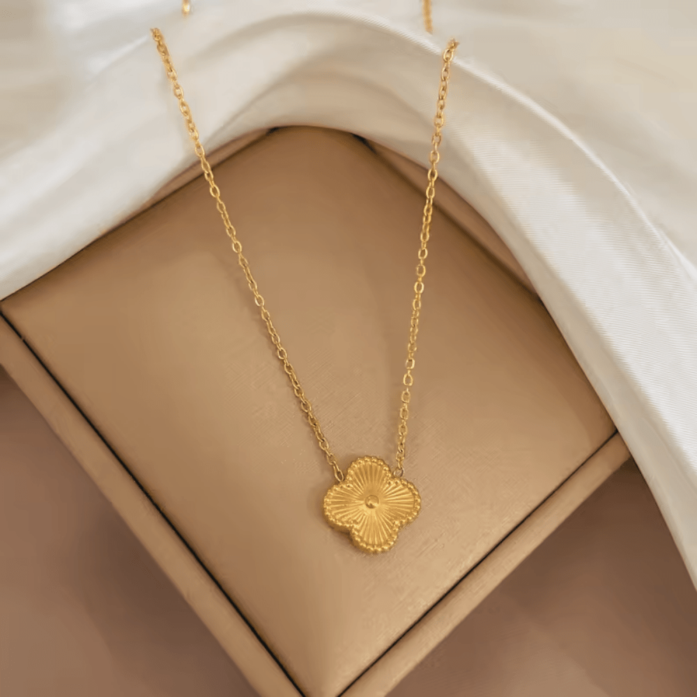 Golden Clover Pendant