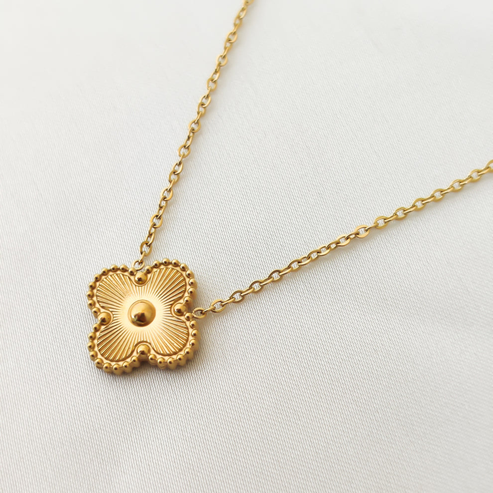 Golden Clover Pendant