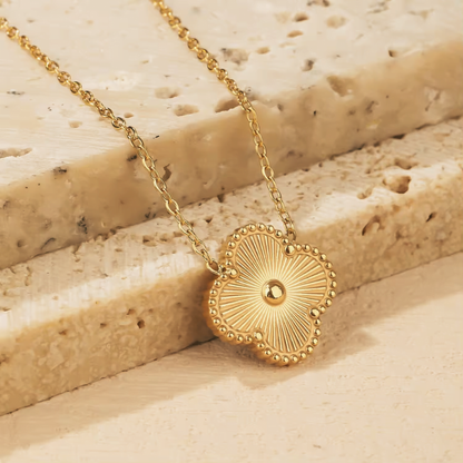 Golden Clover Pendant