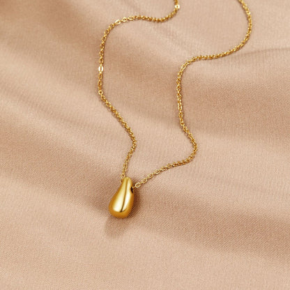 Gold Water Drop Pendant