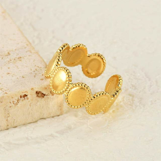 Oval Textured Ring (Adjustable)